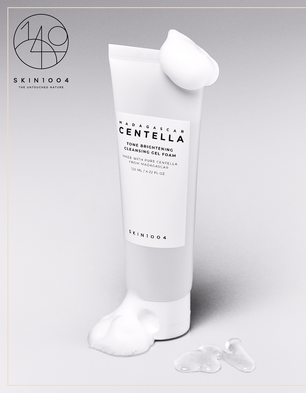 Madagascar Centella Tone Brightening Cleansing Gel Foam 125ml